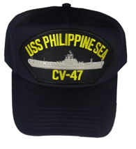 USS PHILIPPINE SEA CV-47 HAT CAP USN NAVY SHIP ESSEX CLASS AIRCRAFT CARRIER - £17.95 GBP