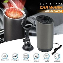 12V Car Heater Defogger Cup Shape Auto Warm Air Blower Fast Defroster Wi... - $23.99