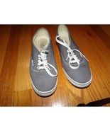 Van&#39;s gray canvas sneakers size 9.5 women 8 men - $21.43 CAD