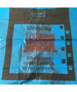 Giant Eagle grocery store blue plastic shopping bag lot pet care station... - $27.16 CAD