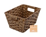 Wicker Storage Basket With Handle, Woven Baskets For Organizing And Tray... - £23.90 GBP