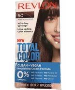 Revlon Total Color Hair Clean + Vegan 50 Medium Natural Brown Dye Cream ... - £21.28 GBP