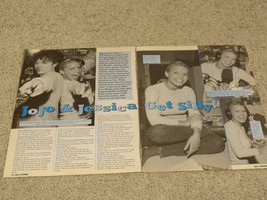 Jessica Simpson Joey Mcintyre teen magazine pinup clipping New Kids on the block - £2.74 GBP