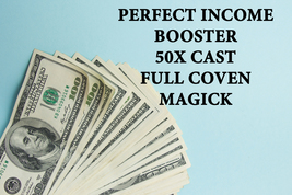 100X Full Coven Perfect Income Booster Enhance Money Flow Magick Ring Pendant - £80.18 GBP