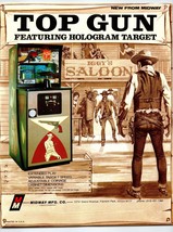 Top Gun Rifle Arcade Game FLYER Original Hologram Targets Shooting Gallery 1976 - £34.16 GBP