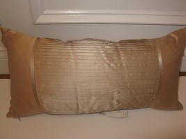 Donna Karan Dkny Corinthian Pleated Silk Deco Pillow Nwt $160 - £53.96 GBP
