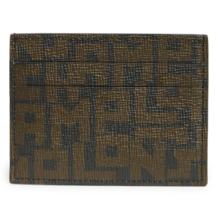 Longchamp LP LGP Logo Leather Card Case Holder ~NWT~ Black Khaki - $61.38