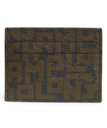 Longchamp LP LGP Logo Leather Card Case Holder ~NWT~ Black Khaki - $61.38