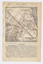 1911 Original Antique Map Of Bad Godesberg / Bonn North Rhine Westphalia Germany - £15.13 GBP