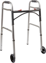 Folding Walkers with Wheels, Aluminum, 32 in to 39 In, 350 Lbs Weight Ca... - $1,925.67 MXN