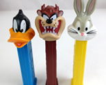 Lot of 3 Looney Tunes Pez Dispensers Daffy, Taz, &amp; Bugs (I) - $9.89