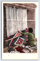 Postcard Navajo Indian Blanket Weaver Detroit Photographic Co. - £4.40 GBP