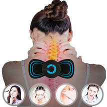 Portable Mini Electric Neck Back Body Massager Cervical Massage Stimulator Pain  - £55.05 GBP