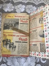 Vintage National Presto Cooker Instructions Recipes Time Tables Book Manual 1949 - £3.99 GBP