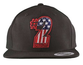 Dissizit! The Sh!t AMERICA #2 Two American Flag USA Snapback Baseball Hat NWT - £32.35 GBP