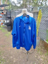 Nike Los Angeles Dodgers Jacket Adult XXL Embroidered Full Zip Track +Snag+ - £79.62 GBP