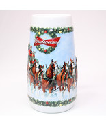 Anheuser Busch AB Budweiser A Holiday Christmas Beer Stein Clydesdales 2009 - £11.50 GBP