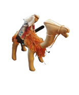 Christmas Arabian Dromedary Camel Hand Stitched Stuffed Leather Nativity... - $33.63