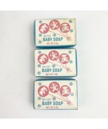THREE New Vintage Avon Baby Soap Bars 3 oz Blue Pink Bear Clown Prop Col... - $27.41 CAD