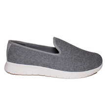 Lands End Womens Size 6.5 Wide, Casual Wool Blend Loafer, Iron Gray Heather - $29.99