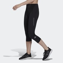 Adidas Own the Run 3/4 Running Crop Leggings Womens XS Black NEW - £26.01 GBP