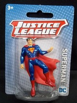 Justice League Superman 2.75&quot; PVC figurine Cake Topper Stocking Stuffer new - £3.16 GBP