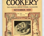 American Cookery November 1939 Boston Cooking School Thanksgiving Recipe... - $13.86