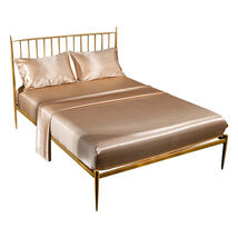 Anyhouz Fitted Sheet Twin Size Camel Luxury Silky Beddings Set with Pill... - $78.90