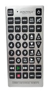 Jumbo Universal Remote for TV VCR DVD Cable Box &amp; SAT, Silver Innovage Products - £6.77 GBP