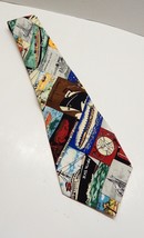 Nicole Miller Cruise Sailing Themed Novelty Tie Hand Sewn 100% Silk 1996 - £19.97 GBP