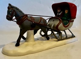 Dept 56 Heritage 1988 ONE HORSE OPEN SLEIGH #59820 Village Accessory ~ Retired - £11.94 GBP