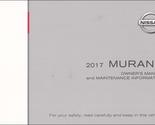 2017 Nissan Murano Owners Manual [Paperback] Nissan - $136.21