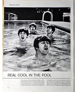 1964 Beatles Real Cool in the Pool Article Page John Paul Ringo George VTG - €9,49 EUR