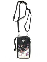 Western Style Small Embroidery Butterfly Crossbody Cell Phone Purses Handbags wi - £21.79 GBP