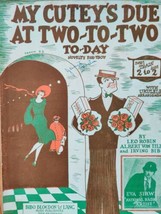 1926 My Cutey&#39;s Due Vintage Sheet Music Jazz Fox Trot by Leo Robin Irving Bibo - £21.19 GBP
