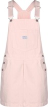 Levis Overall Dress Women Medium Pink Two Horse Denim Skirtall Skirt 36&quot; NWT$98 - £30.45 GBP