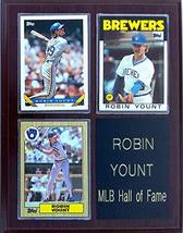 Frames, Plaques and More Robin Yount Milwaukee Brewers 3-Card 7x9 Plaque - £15.58 GBP