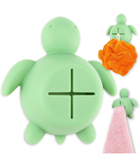 Fun Sea Turtle Kitchen Towel Self Adhesive Silicone Hooks Holder, Apprec... - $10.28