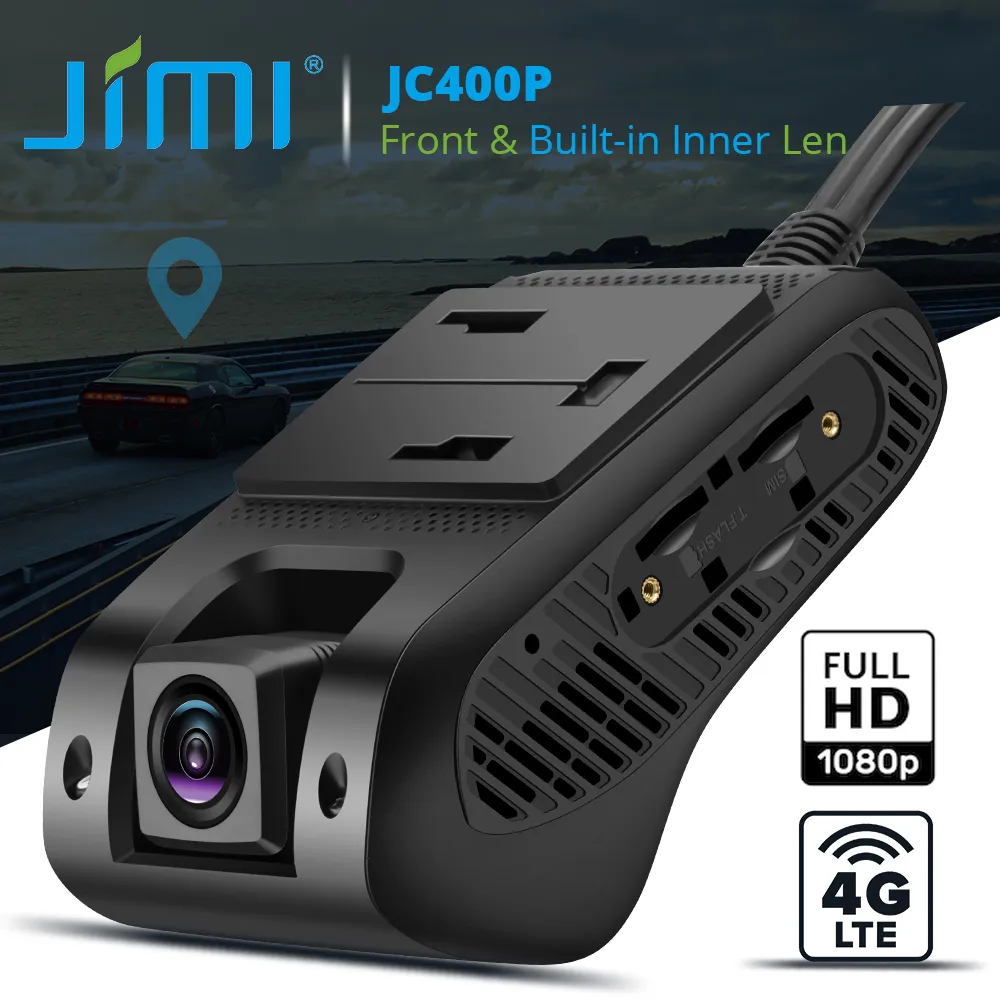 Jimi JC400P 4G Car Camera With Live Stream1080P Dual Cameras GPS Tracking Wifi - £205.26 GBP+