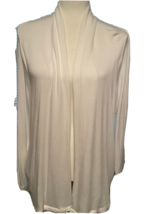 Lou &amp; Grey For Loft Lady&#39;s Sweater Small White Open Cardigan Long Sleeve Pockets - £27.25 GBP