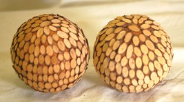 Rustic Wood Ball Decorative Bowl Filler - $239.70 MXN