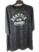 NFL Seattle Seahawks T-shirt Mens Logo Fanatics Performance Shirts Blue 2XL - £16.91 GBP