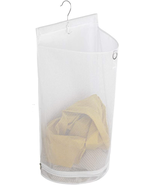 ALYER Hanging Semi round Storage Mesh Bag,Collapsible Laundry Hamper Bas... - £21.20 GBP