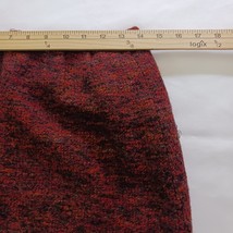 Finity Studio Back Zipper Women's Burnt Orange Wool & Acrylic Skirt Size 14 image 8