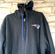 New England Patriots Hoodie Jacket Full Zip Fleece Lined Mens 2XL Pro Li... - £37.03 GBP
