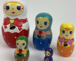 Russian Nesting dolls Matryoshka Set 5 pcs. Hand painted Russian Family ... - $18.80