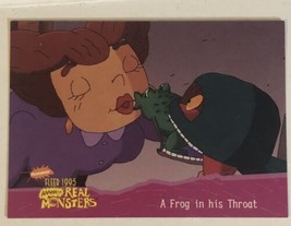 Aaahh Real Monsters Trading Card 1995  #3 Frog In His Throat - £1.53 GBP