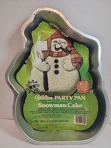 Wilton Party Pan Snowman Cake Aluminum Cake Pan 2105-1618 1980 - £7.67 GBP