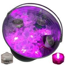 Playoff Party Beer Wine Soda Ice Bucket Glowing Lights Submersible LED 2... - $34.99