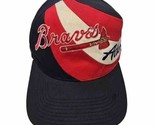 Atlanta Braves Swirl SnapBack Hat Big Logo MLB Genuine Merch Vtg - $34.60